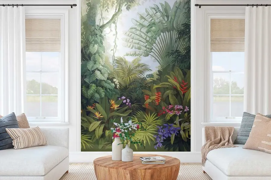 murales de pared Bosque tropical brillante u02708