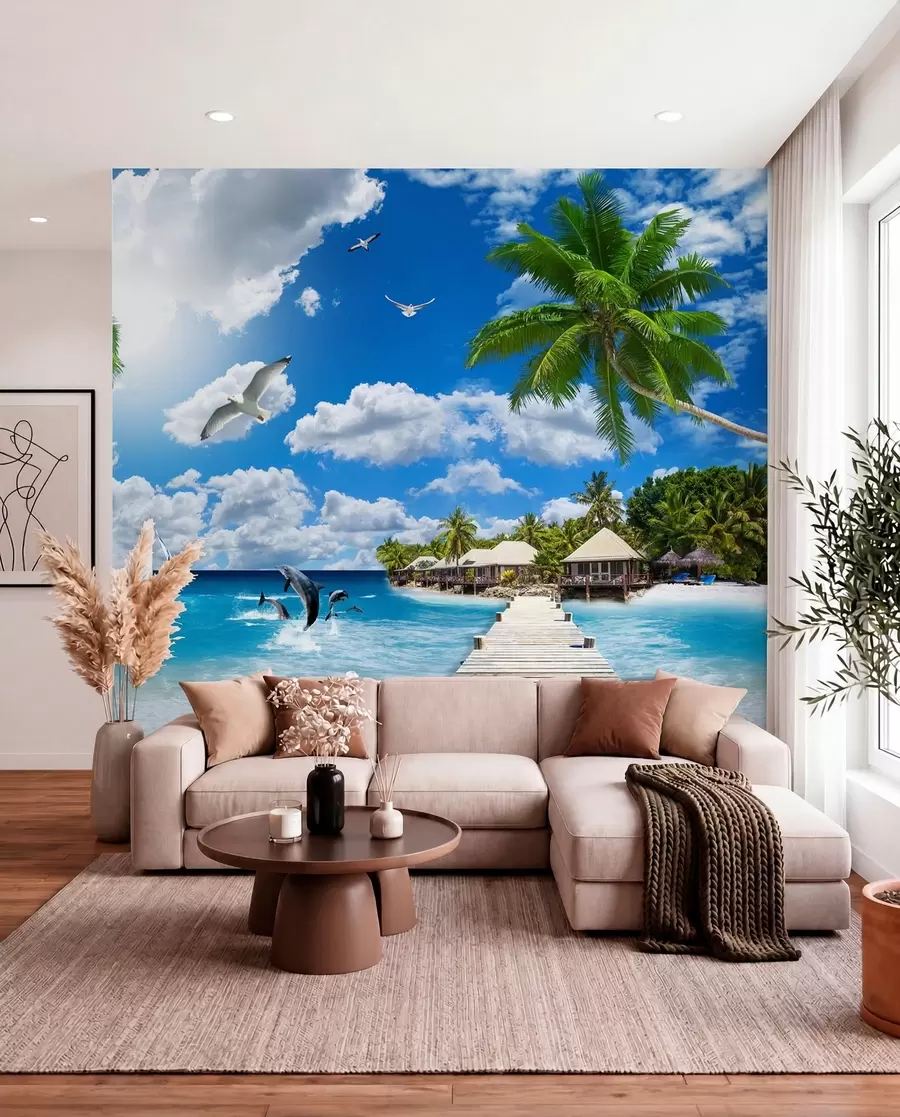 murales de pared Isla del Paraiso u06969
