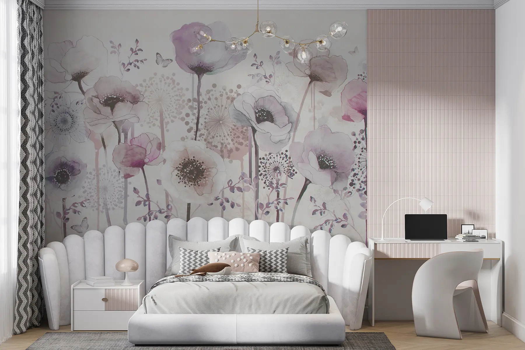 murales de pared Flores de acuarela u14503