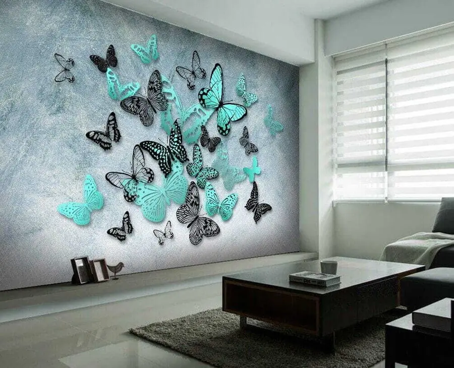 murales de pared Mariposas en la pared u20870