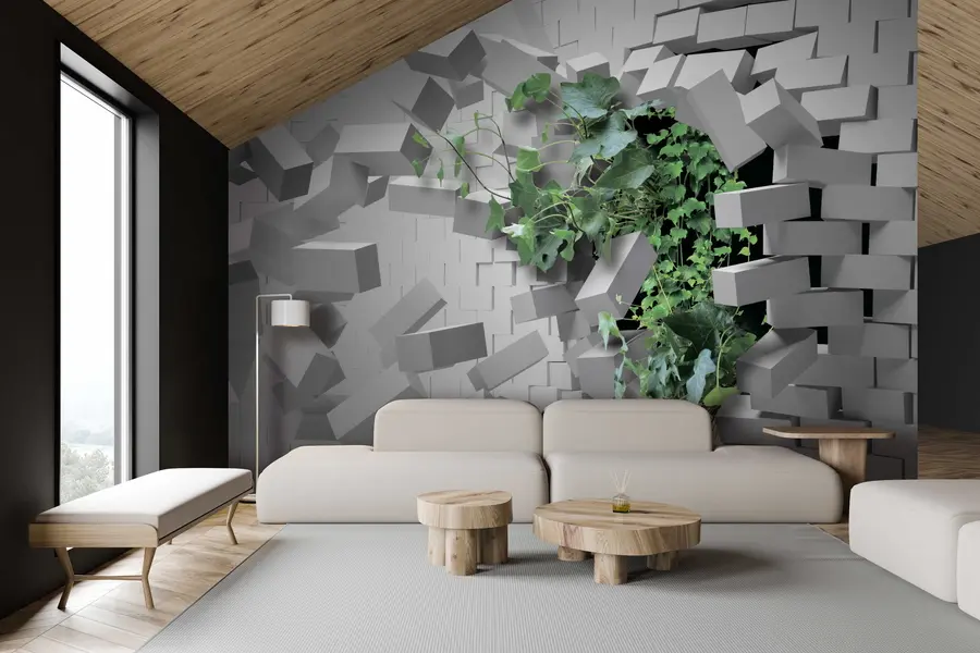 murales de pared Ivy rompe la pared u22697