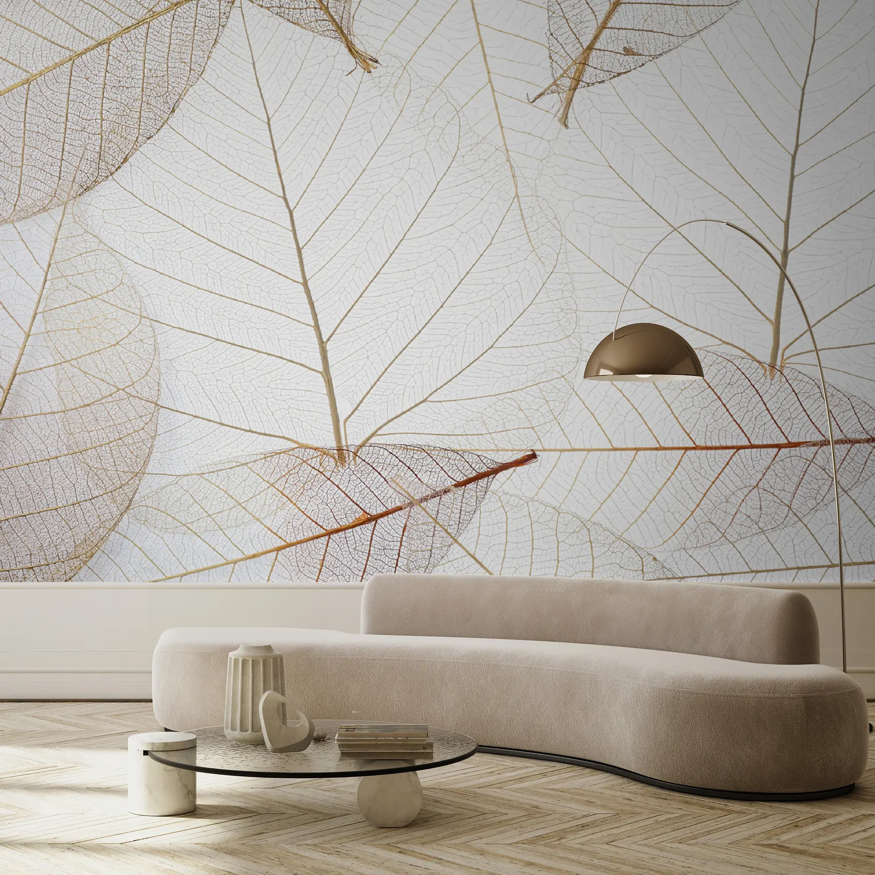 murales de pared Hojas transparentes u24439