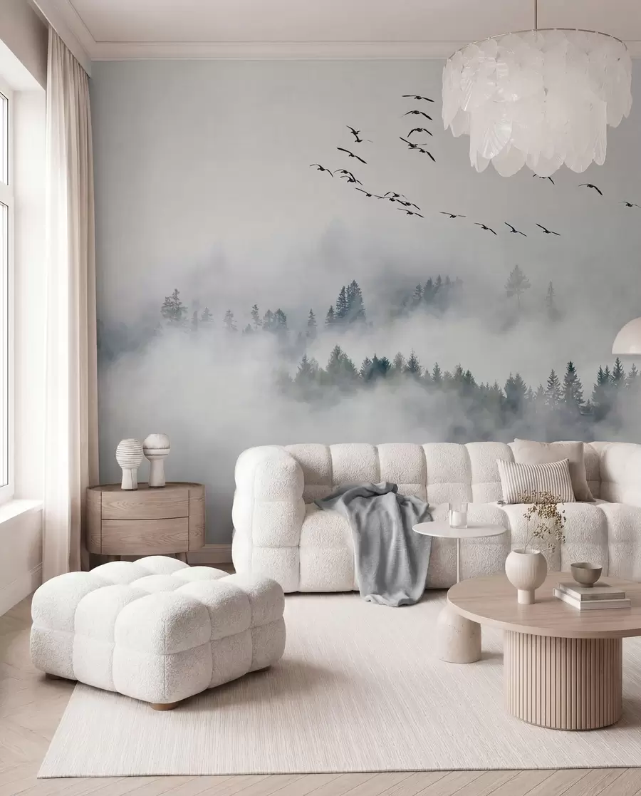 murales de pared Alas sobre el bosque brumoso u32480