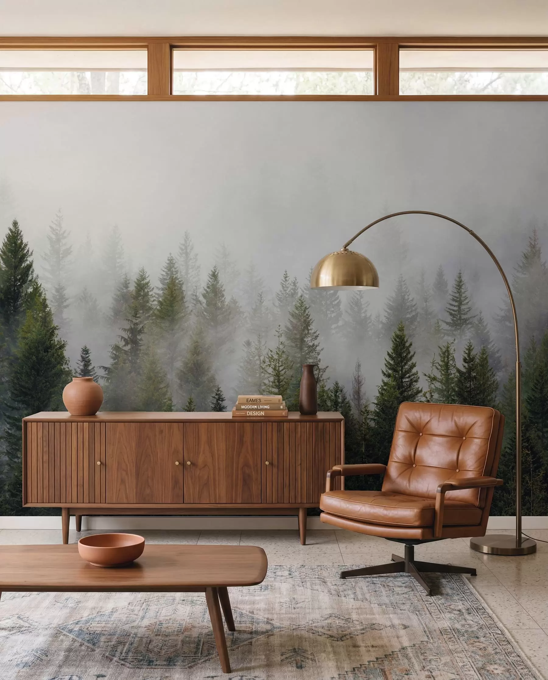 murales de pared Bosque en la niebla u37073