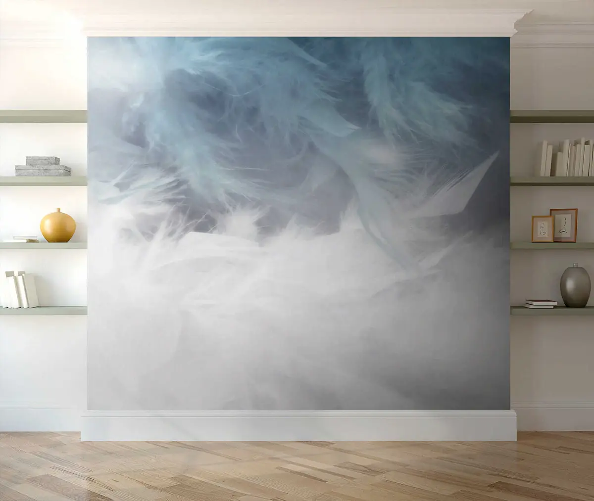 murales de pared Plumas azules u47764
