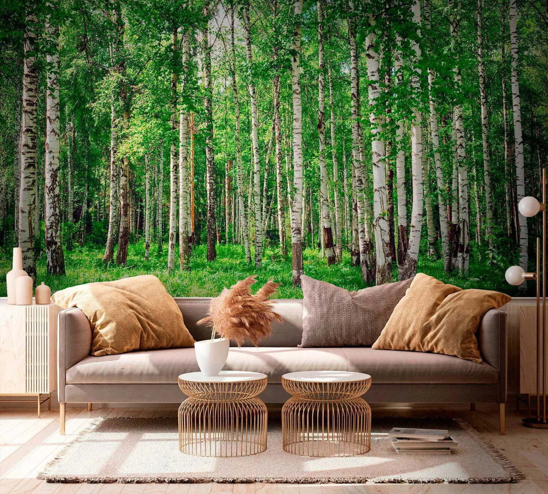 murales de pared Bosque de abedules u52530