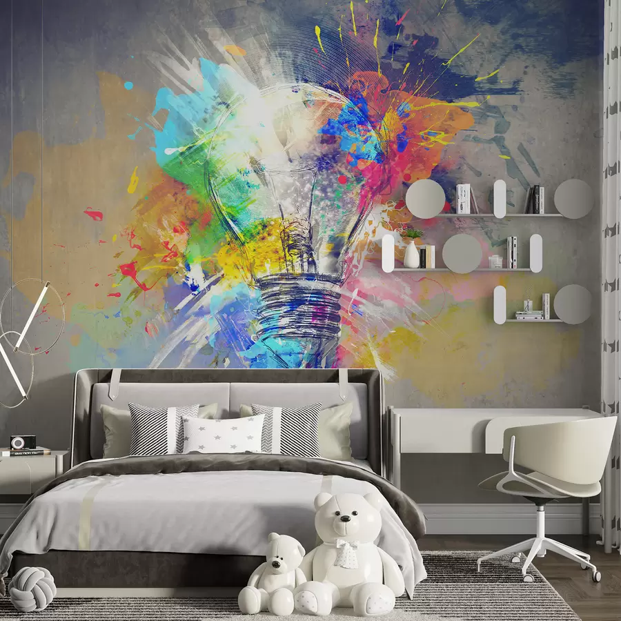 murales de pared Nacimiento de una idea, abstracción u53882