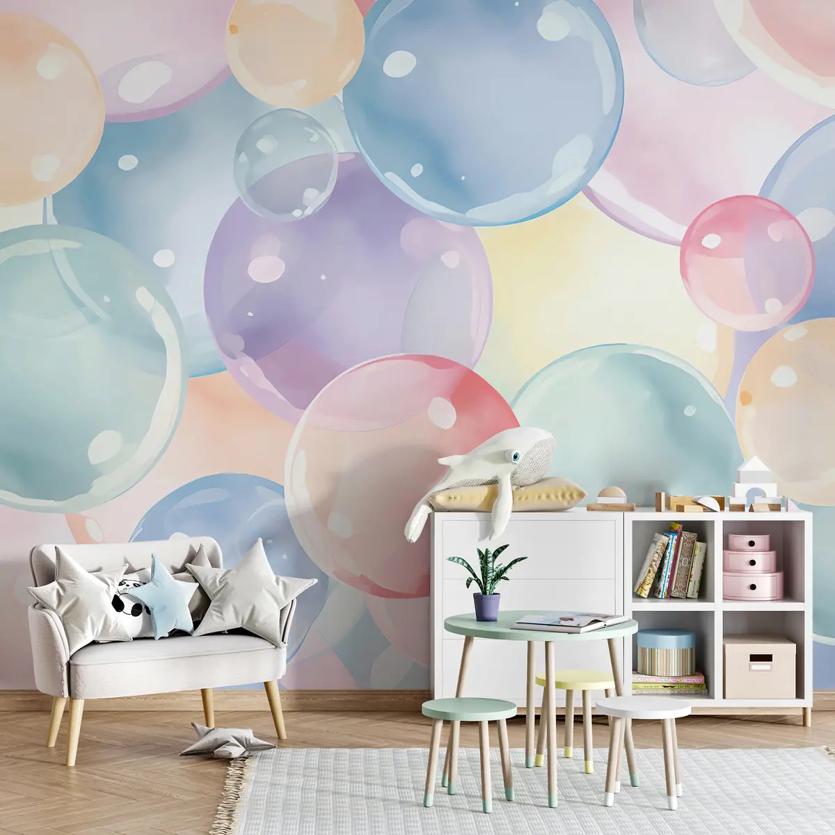 murales de pared Burbujas pastel u99730
