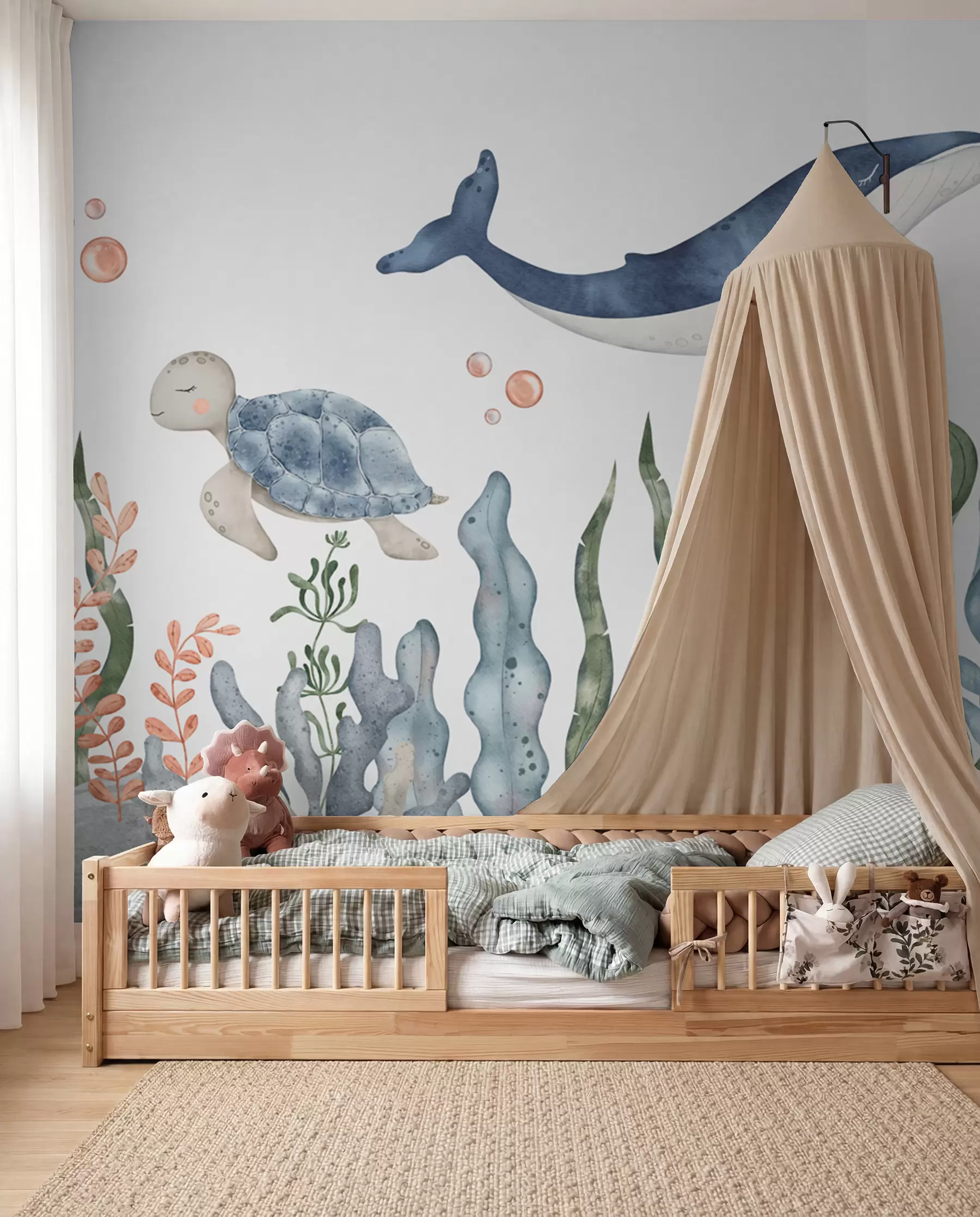 murales de pared Pequeños amigos del océano w00383