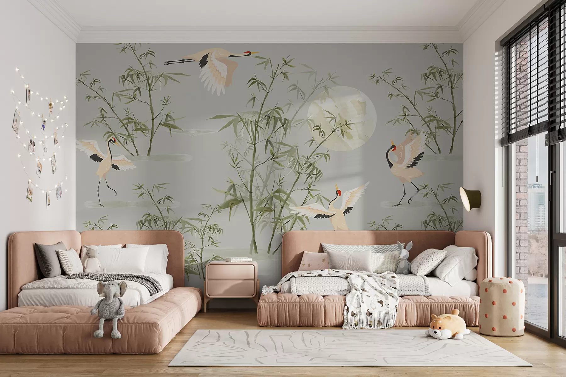 Murales de pared  Estilo japonés con bambú. w00520 murales de pared  Estilo japonés con bambú. w00520