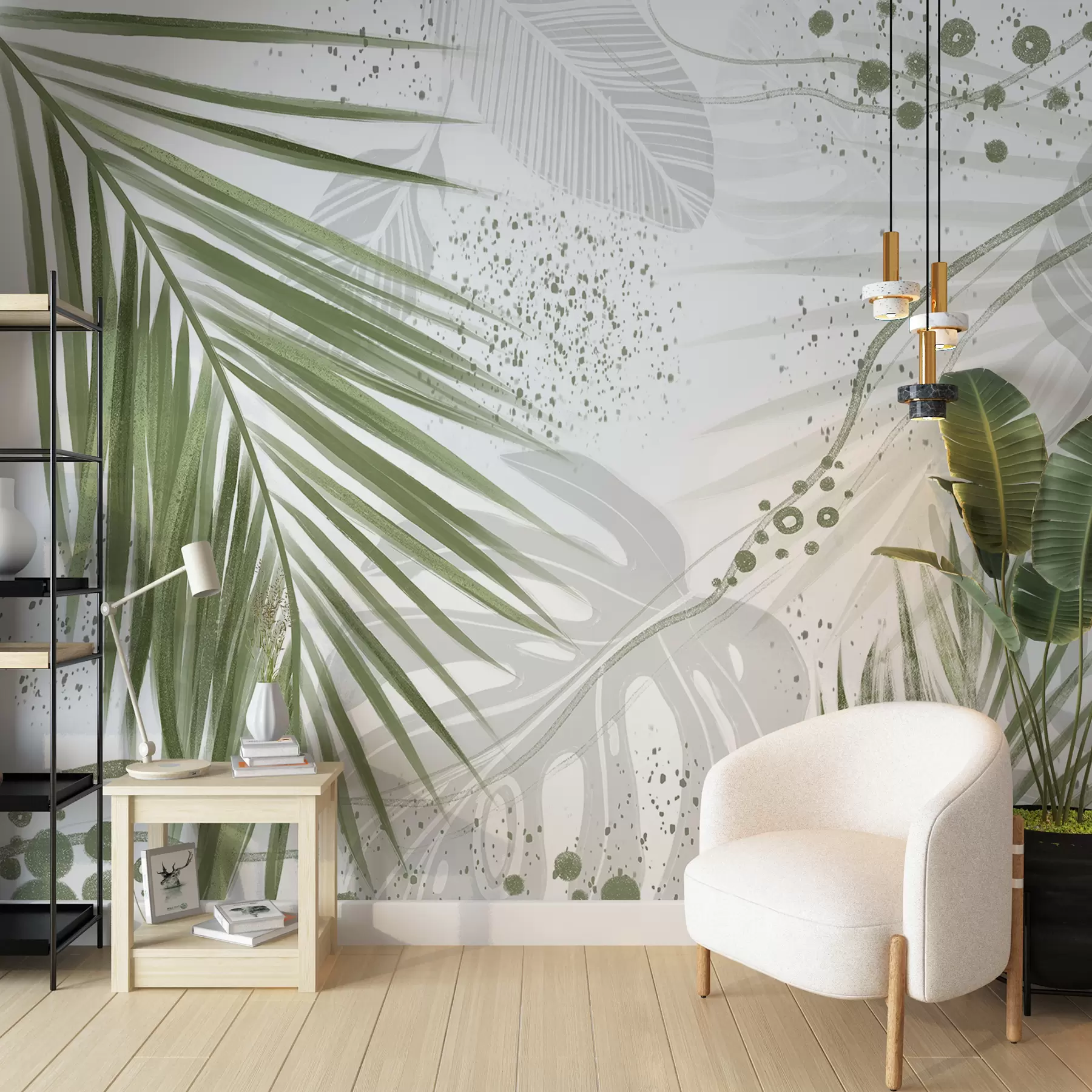 murales de pared Palmeras y ligereza w07918