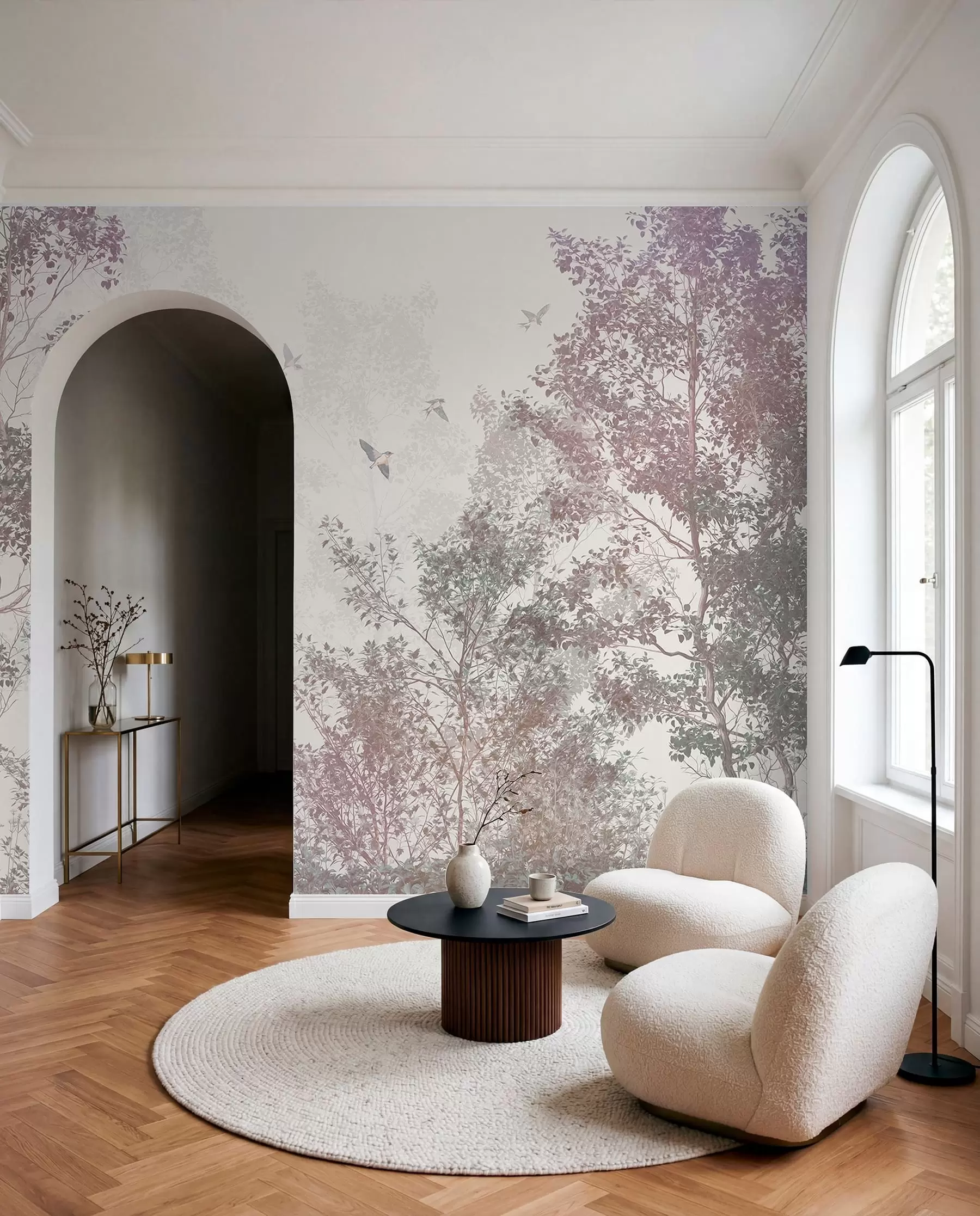 murales de pared Aves sobre las ramas w07982