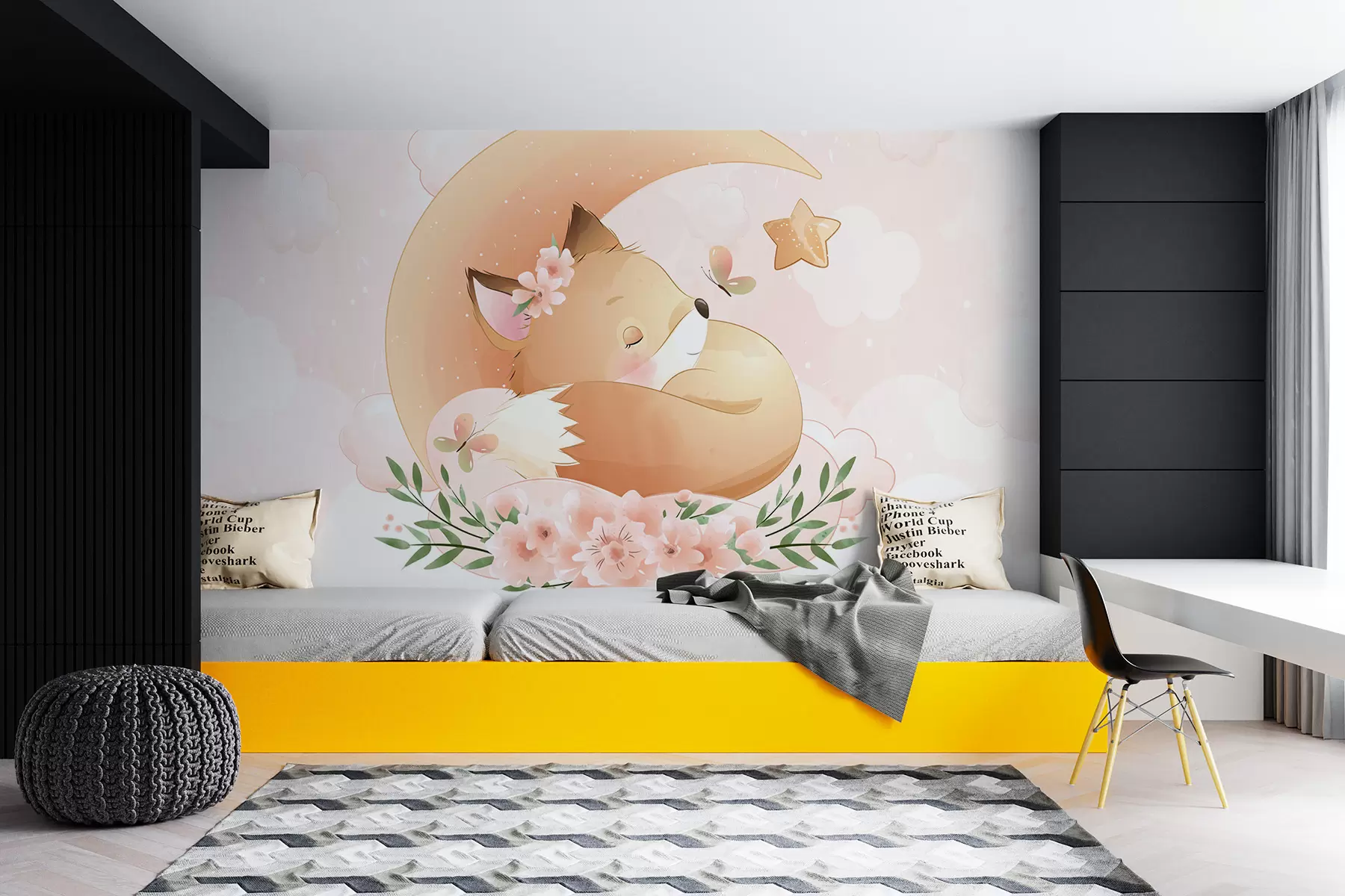 murales de pared Fox w08011