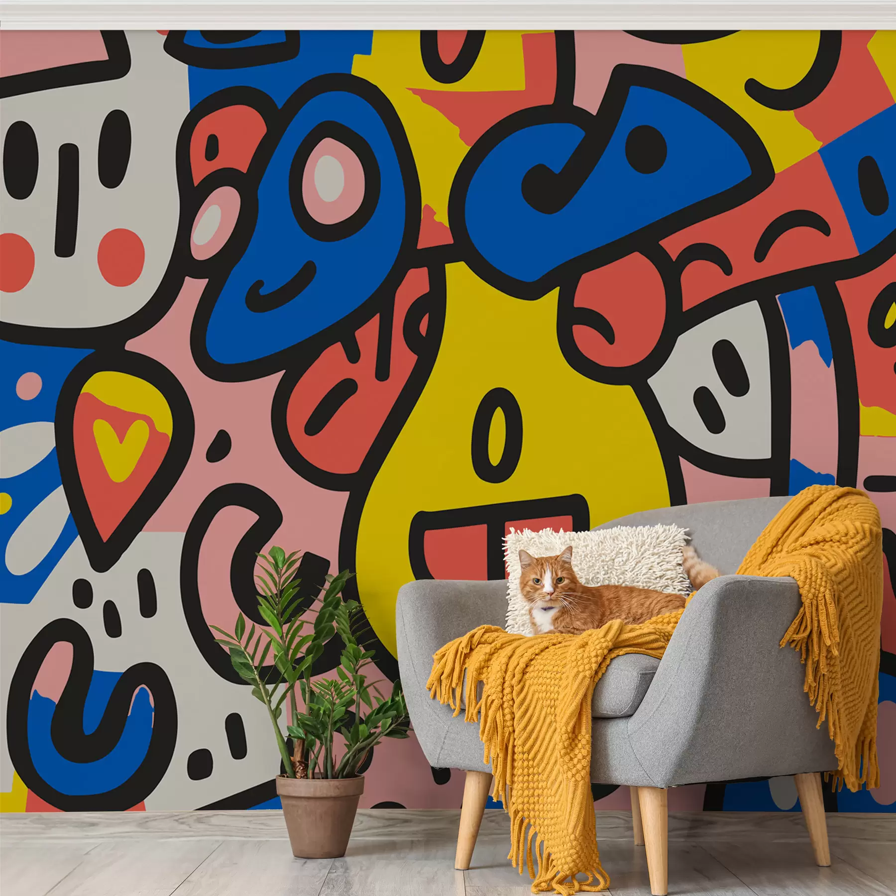 murales de pared Graffiti w08056