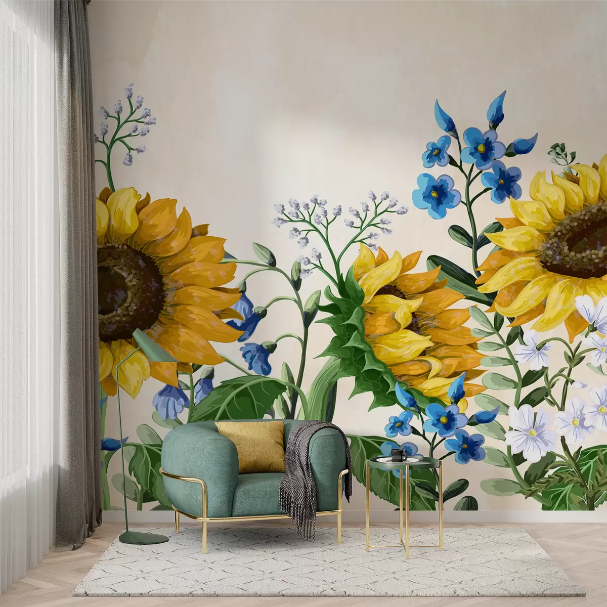 murales de pared Girasoles w01341