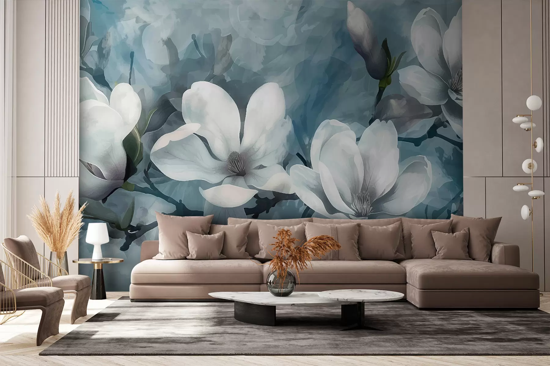 murales de pared Magnolias blancas w00963