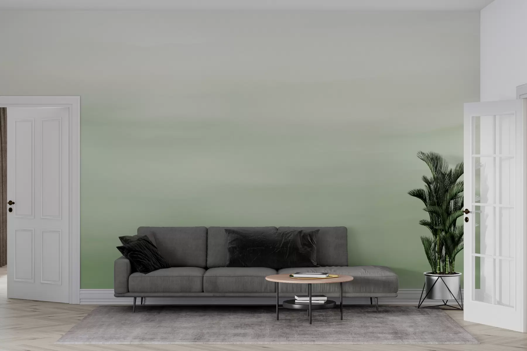 murales de pared Fondo verde ombre w01642