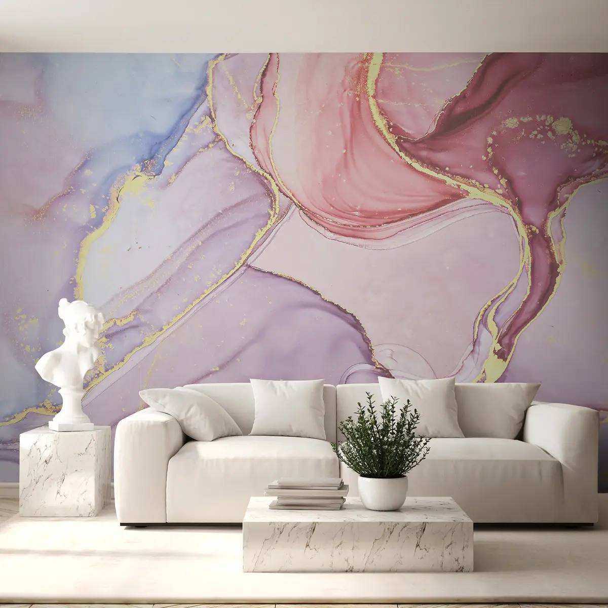 murales de pared Mármol rosa u31357