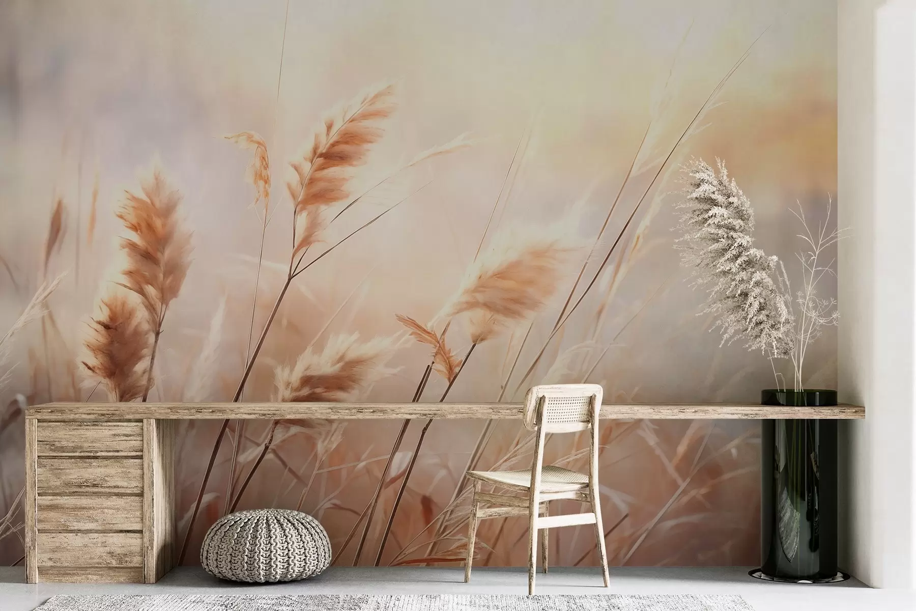 murales de pared Hierba seca w01866