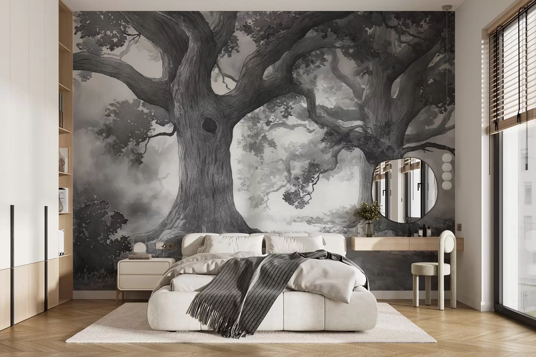 murales de pared Árboles majestuosos en un paisaje tranquilo w01182
