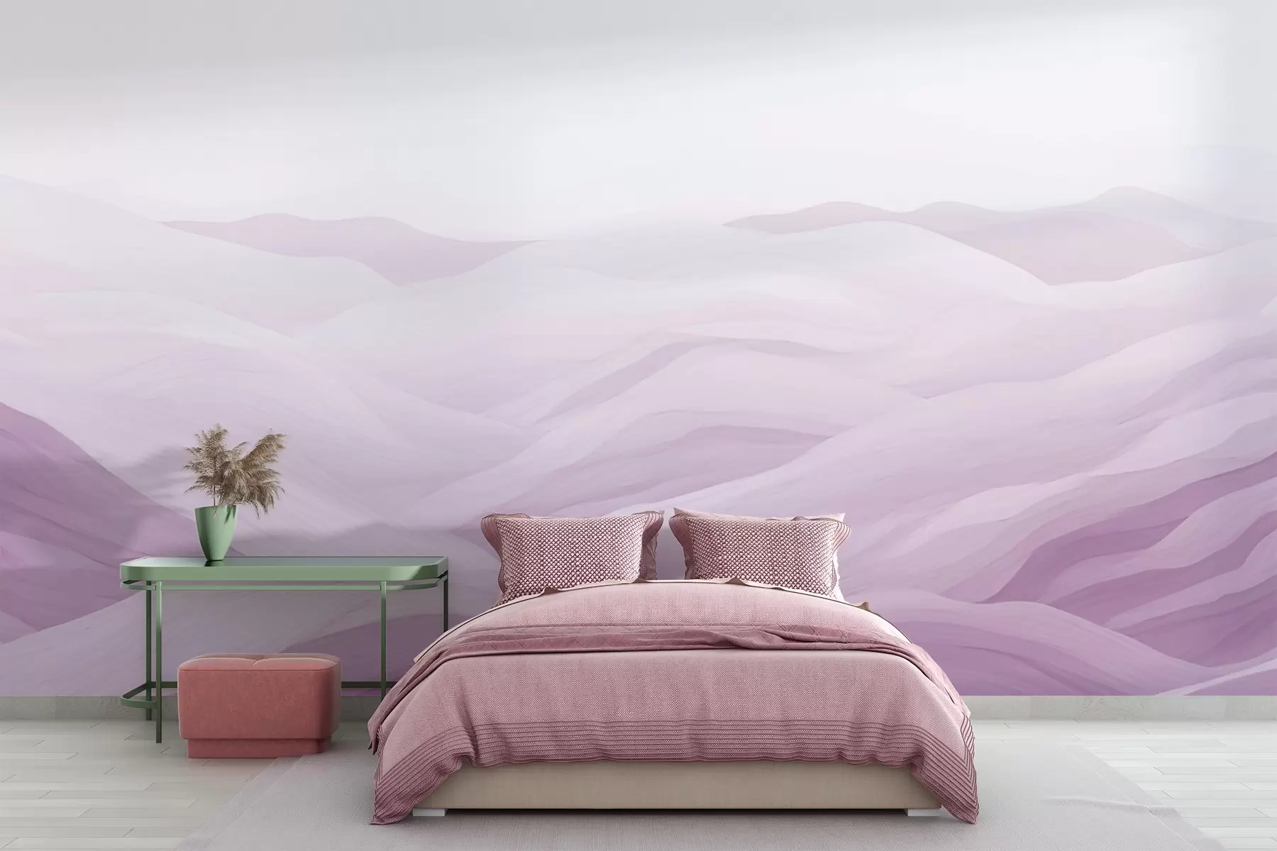 murales de pared Montañas de niebla w02034v3