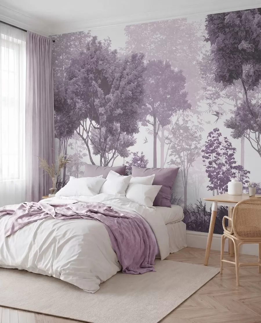 murales de pared Claro del bosque — Malva u72134v4