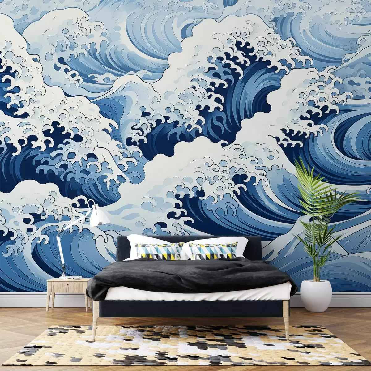 murales de pared Olas japonesas w02187