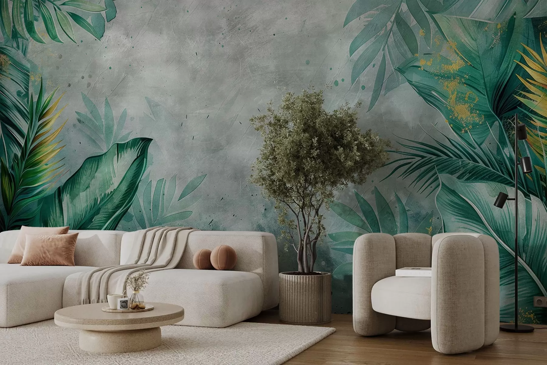 murales de pared Matorrales tropicales w01894