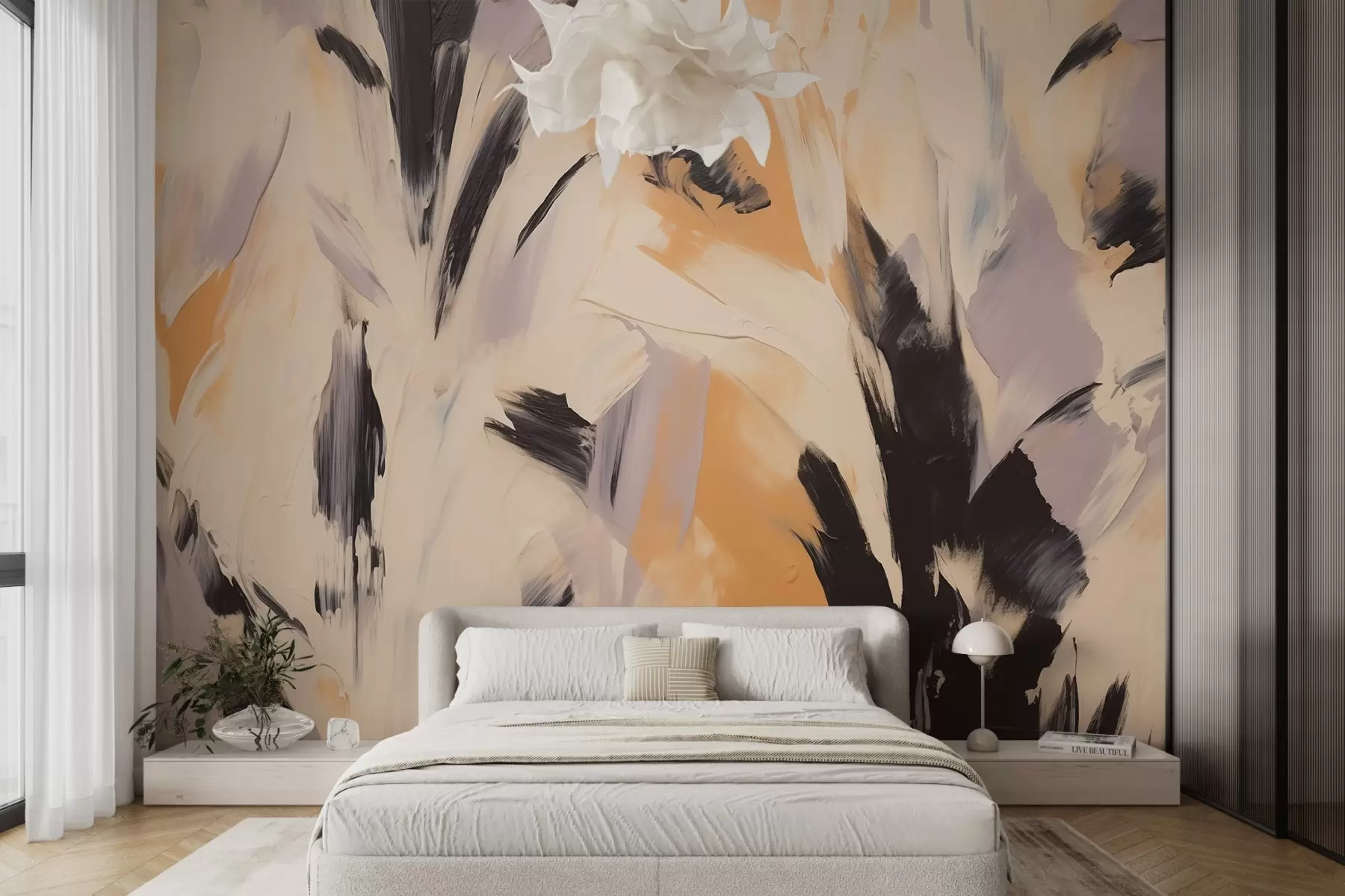 murales de pared Abstracción, imitación del estilo pincelada w02276