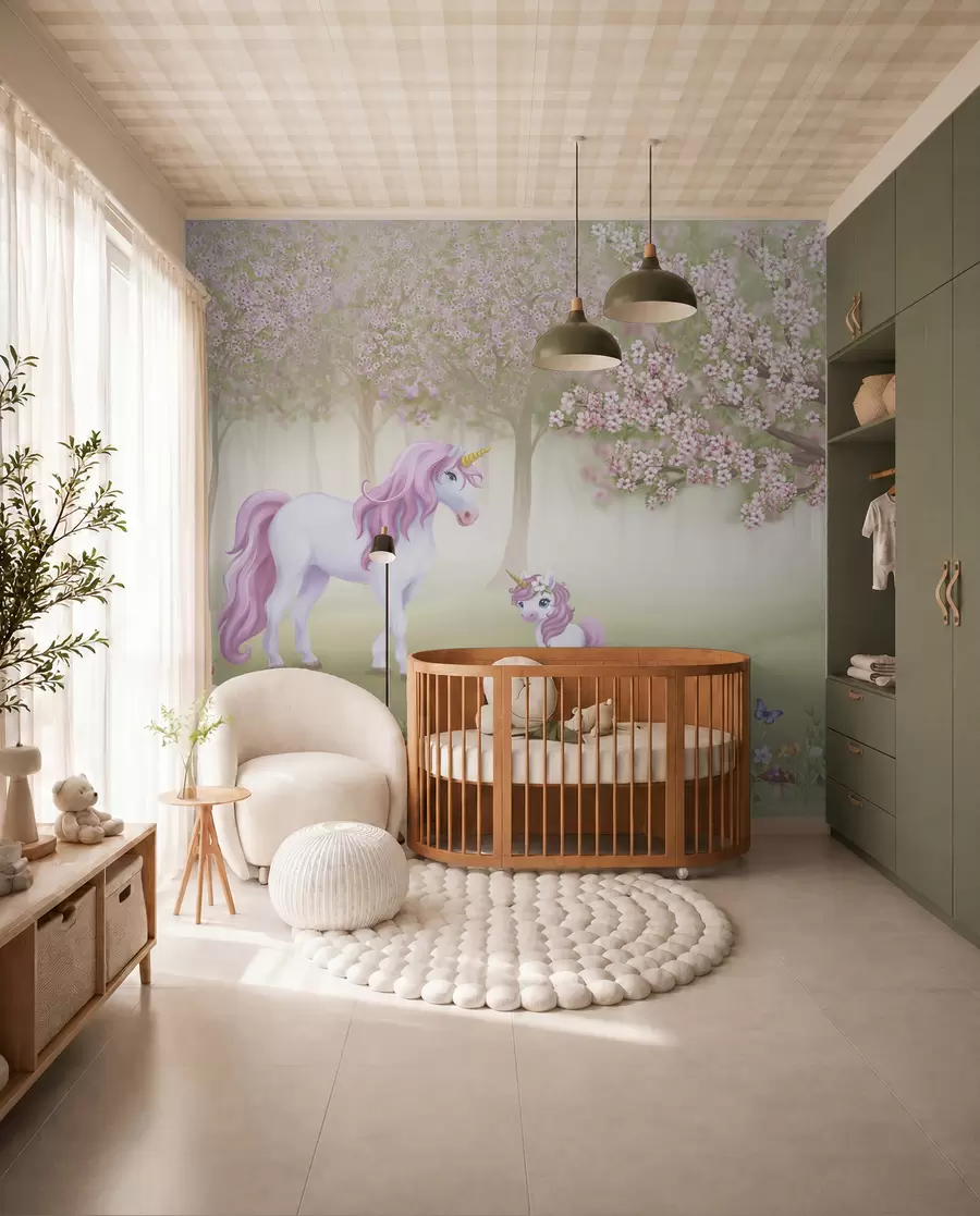 murales de pared Huerto de unicornios w02269