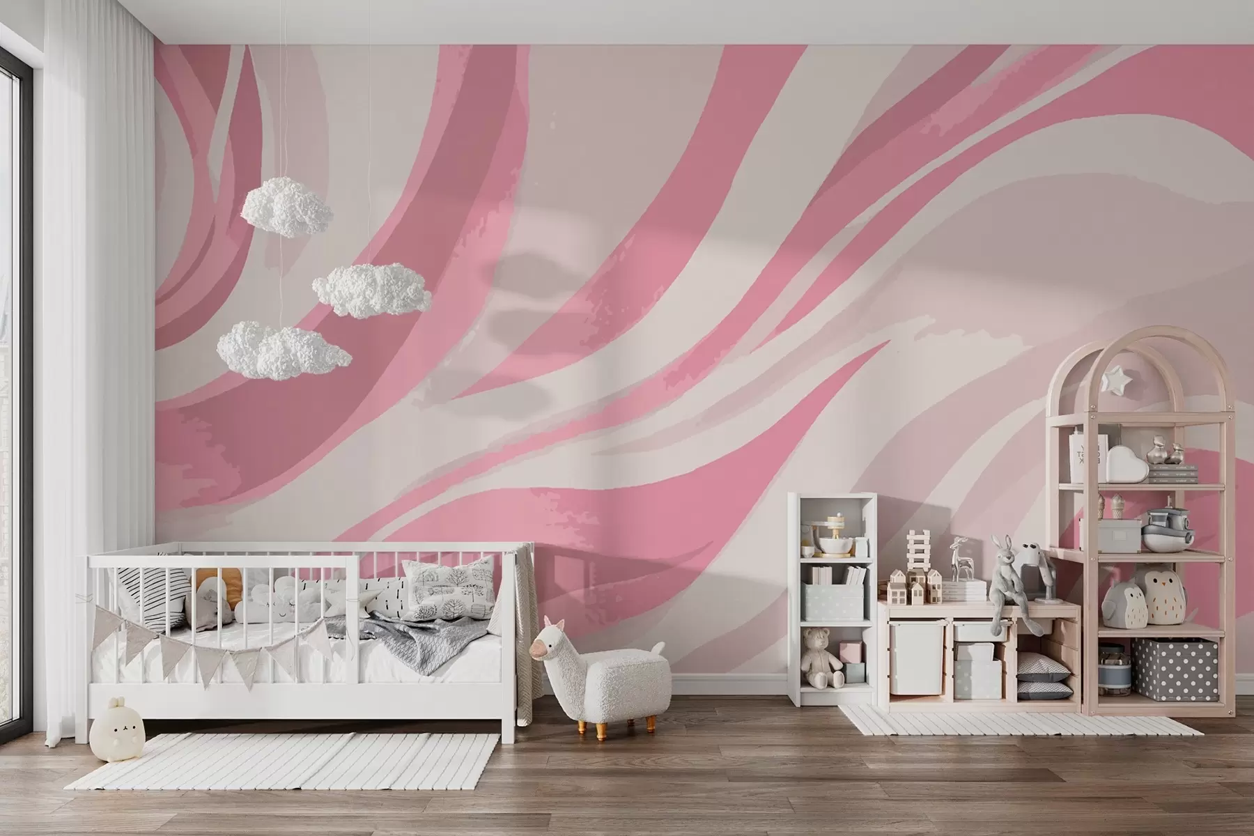 murales de pared Ondas abstractas w02420