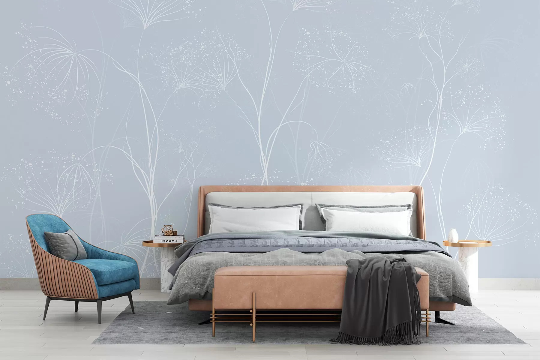 murales de pared Ligeros motivos florales w02422v2