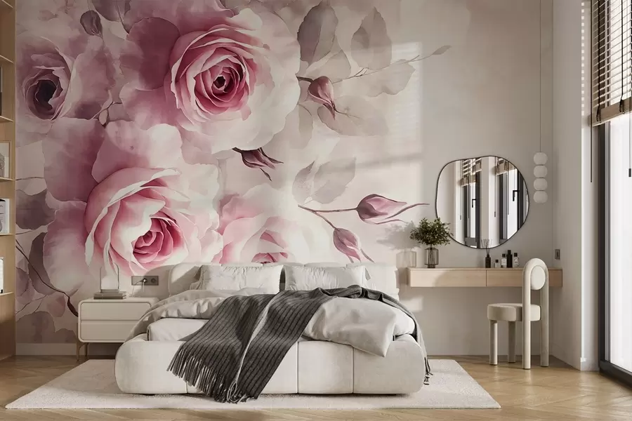 murales de pared Rosas y aventura w08459