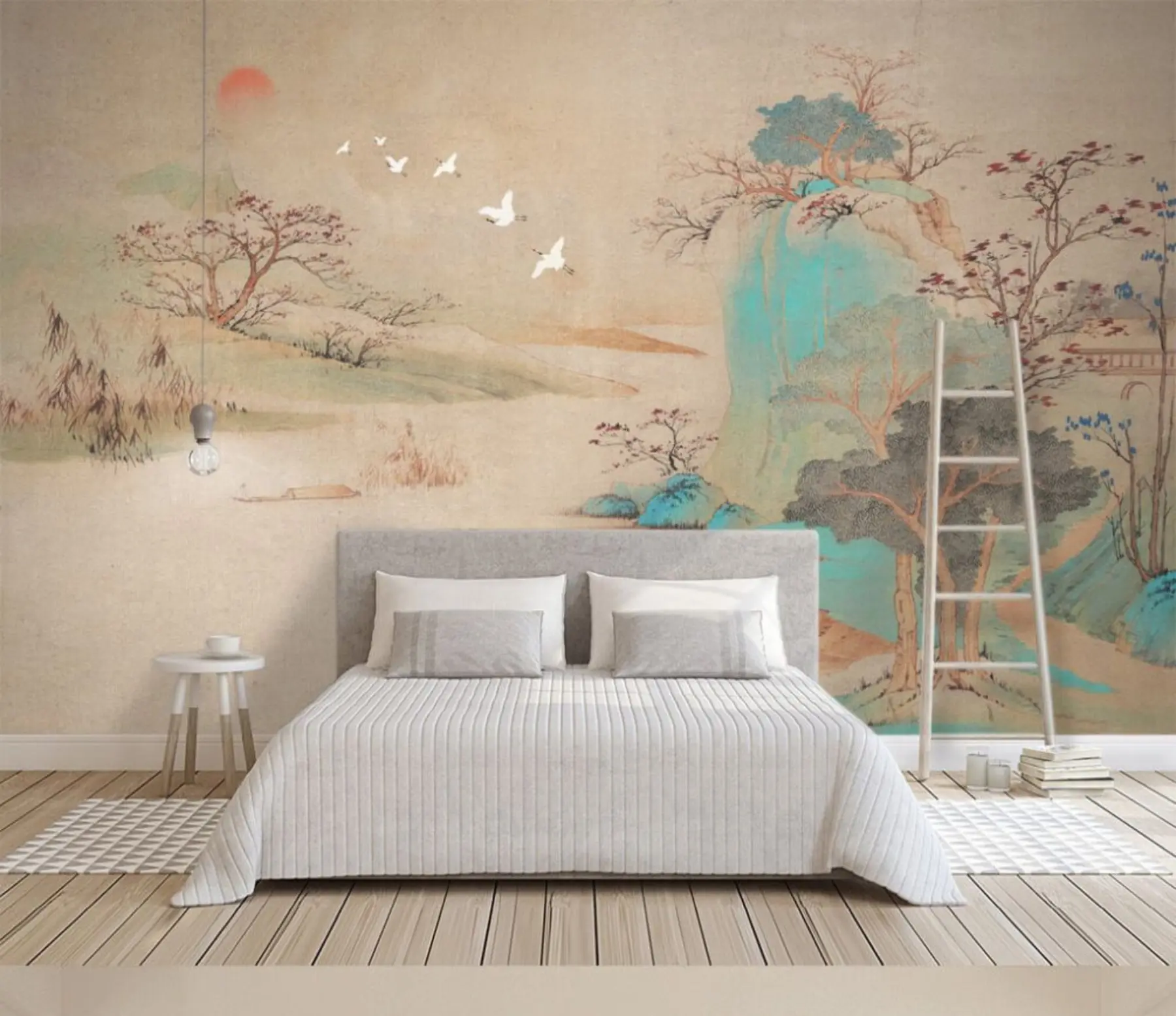 murales de pared paisaje en estilo chino u42038