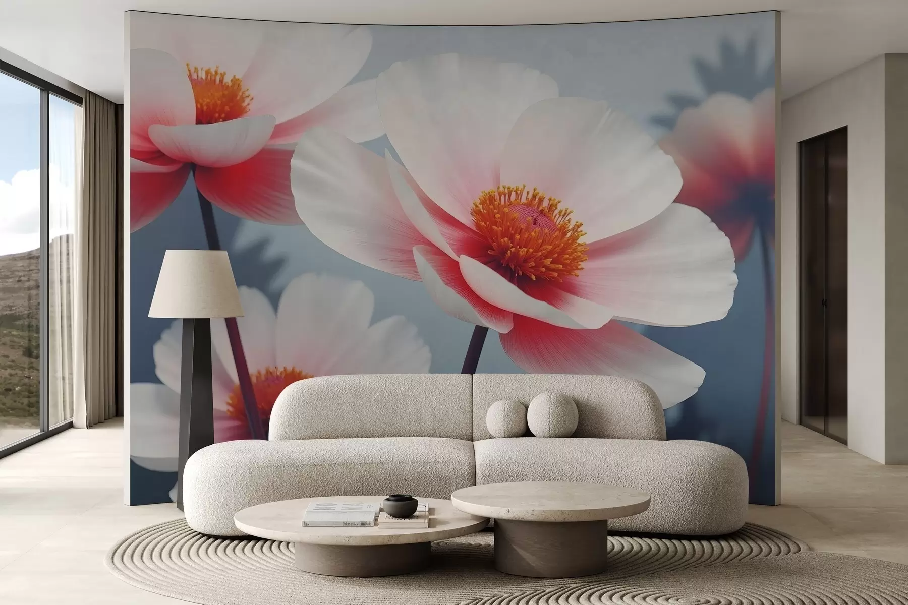 murales de pared Flores coloridas w02612