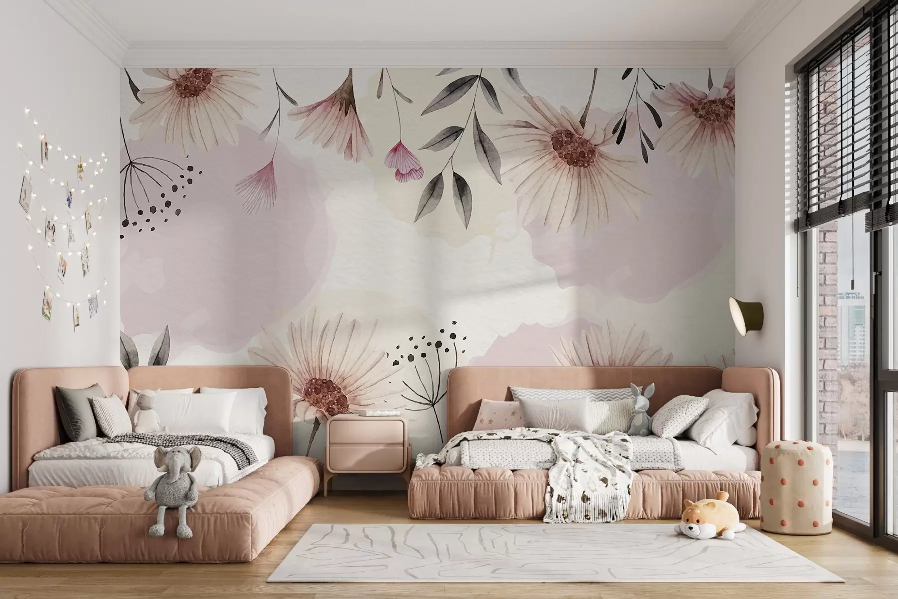 murales de pared Poesía floral w02650