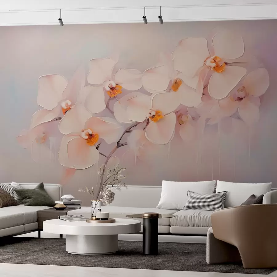 murales de pared Pintura imitación rama de orquídea w02707