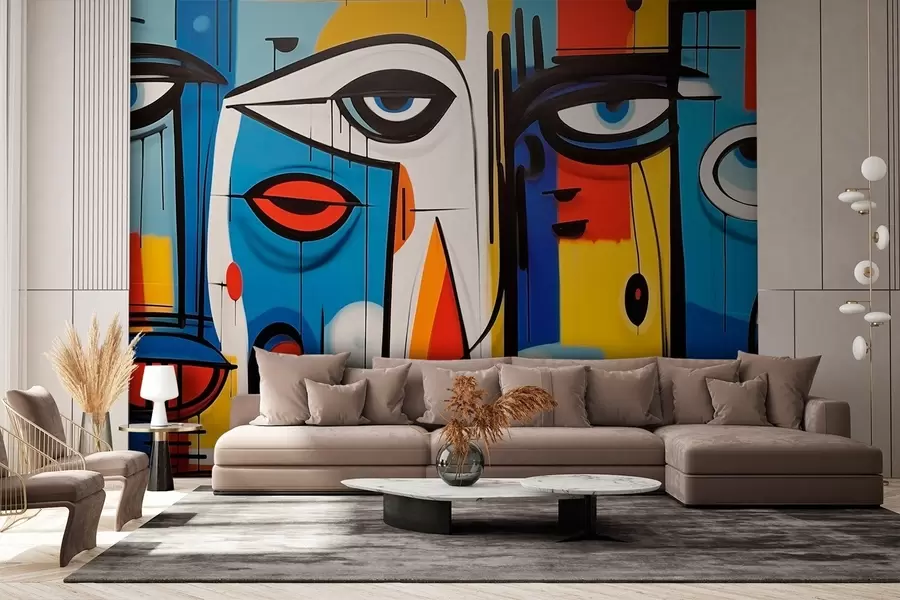 murales de pared Retrato abstracto w02698