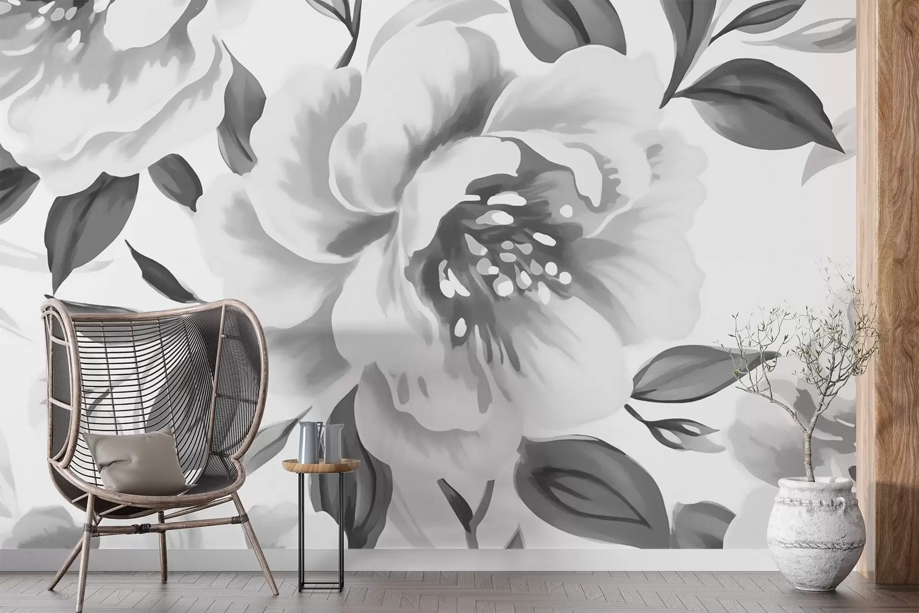 murales de pared Flor grande w02757v1