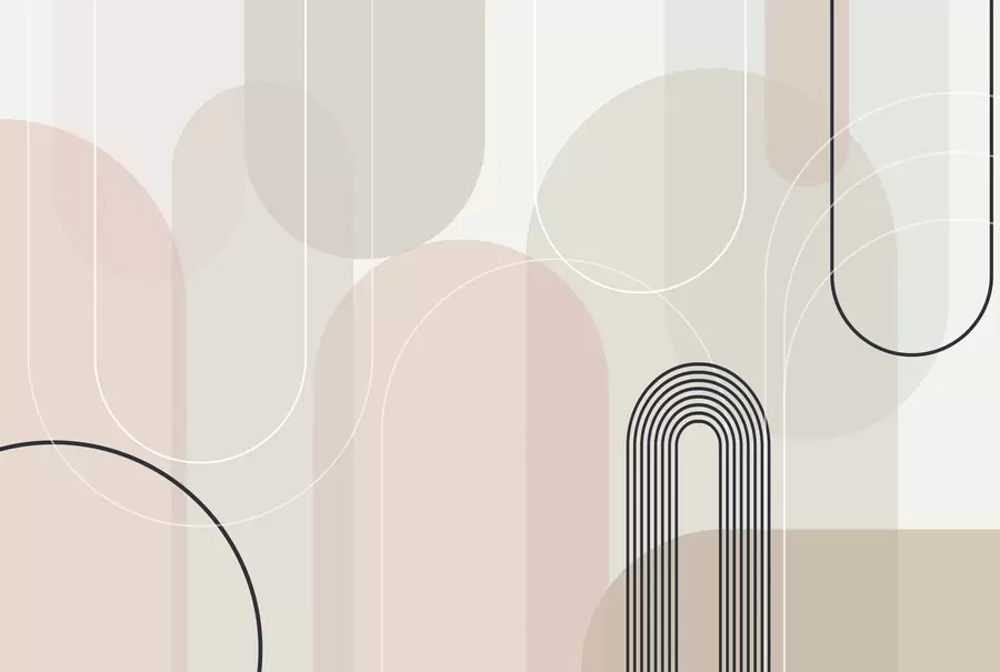 murales de pared Elegantes arcos minimalistas w02826