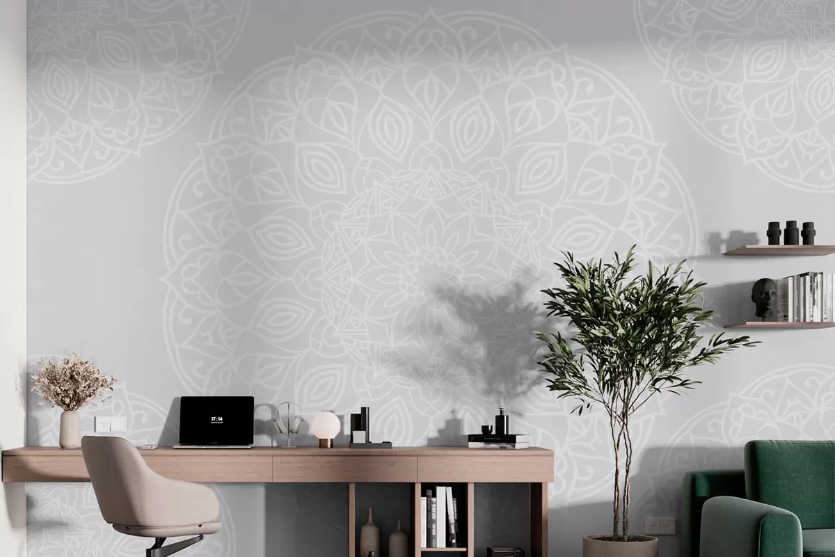 murales de pared Elegante geometría mandala w02832