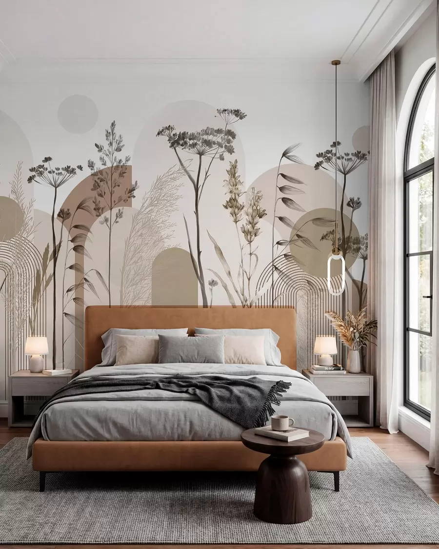 murales de pared Arcos botánicos en arena w08665