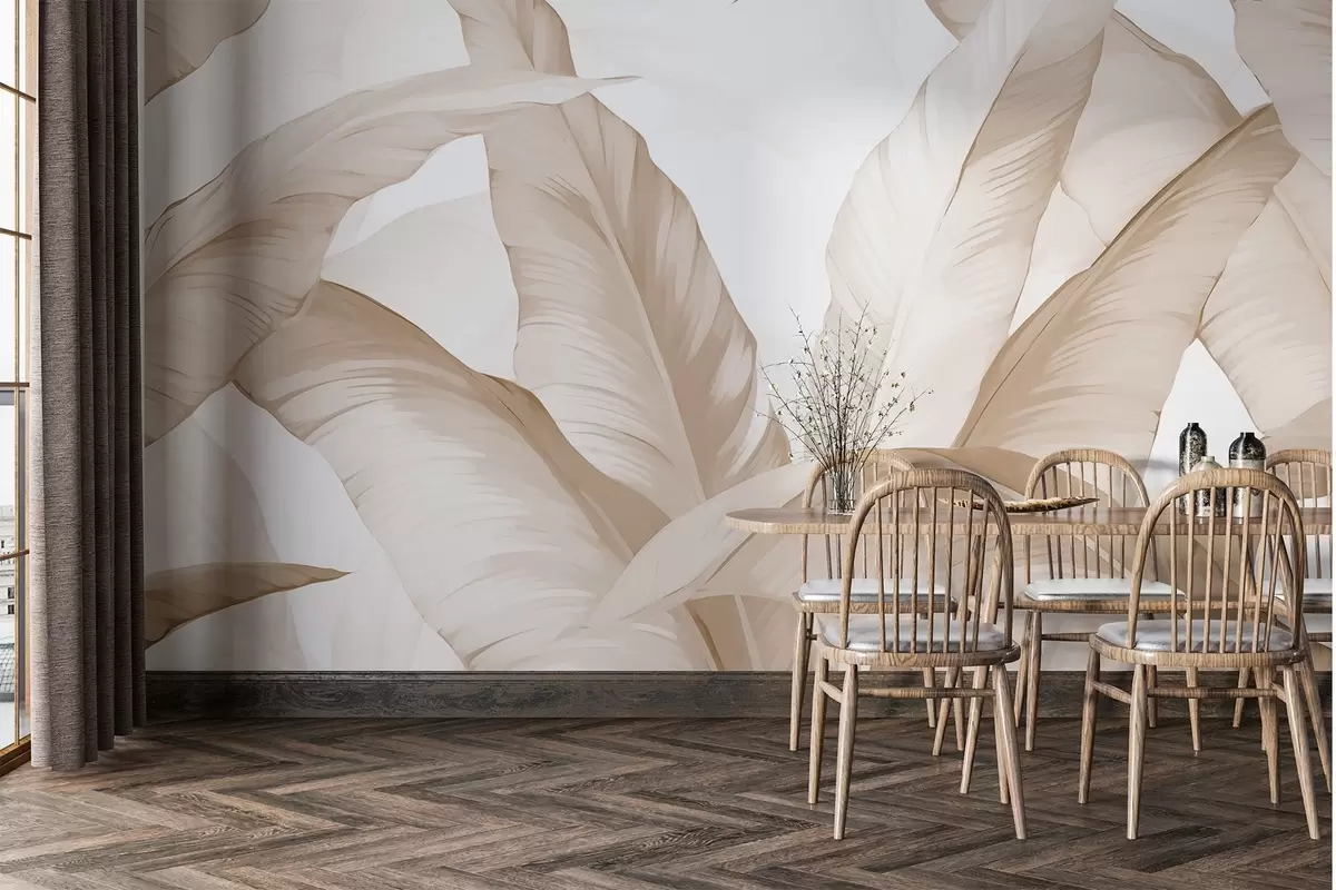 murales de pared Hojas de plátano w02999v2