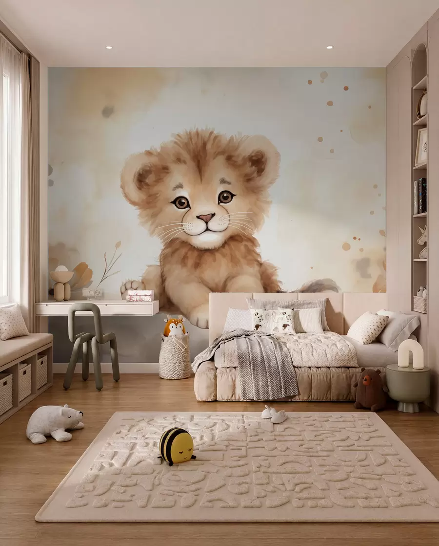 murales de pared Cachorro de león w08844