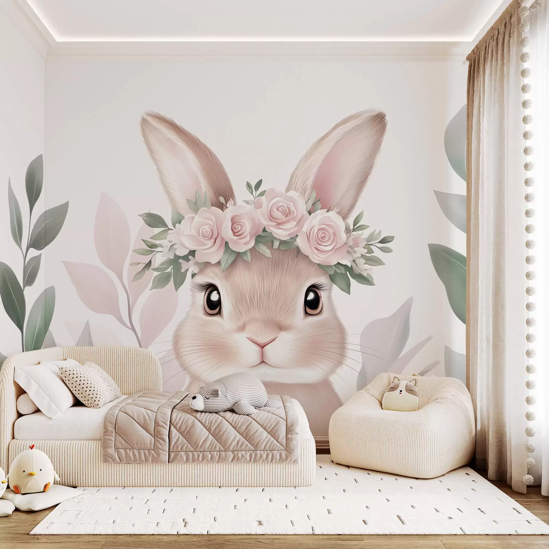 murales de pared Conejito grande y bonito w03169