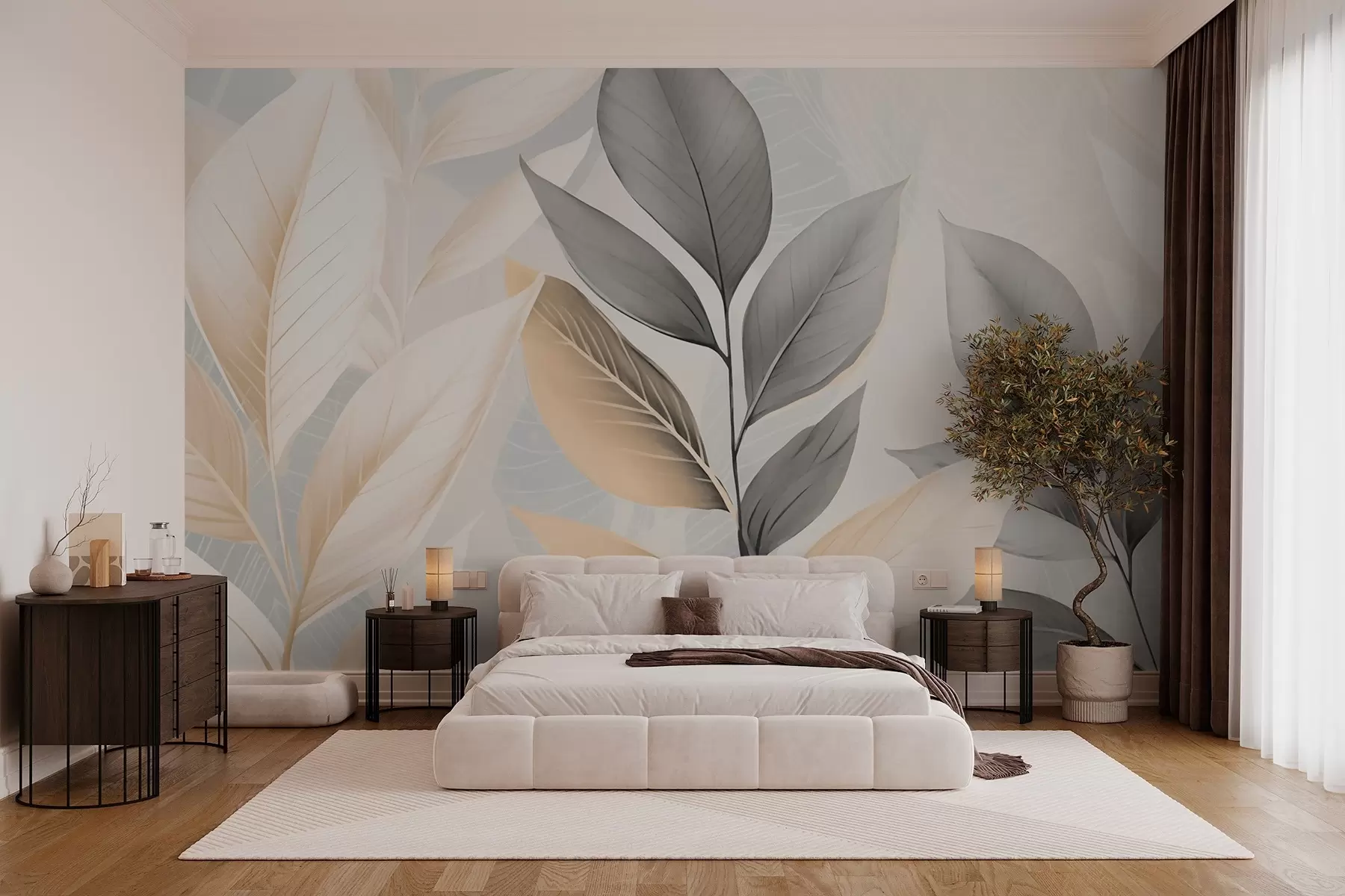 murales de pared Hojas w03369