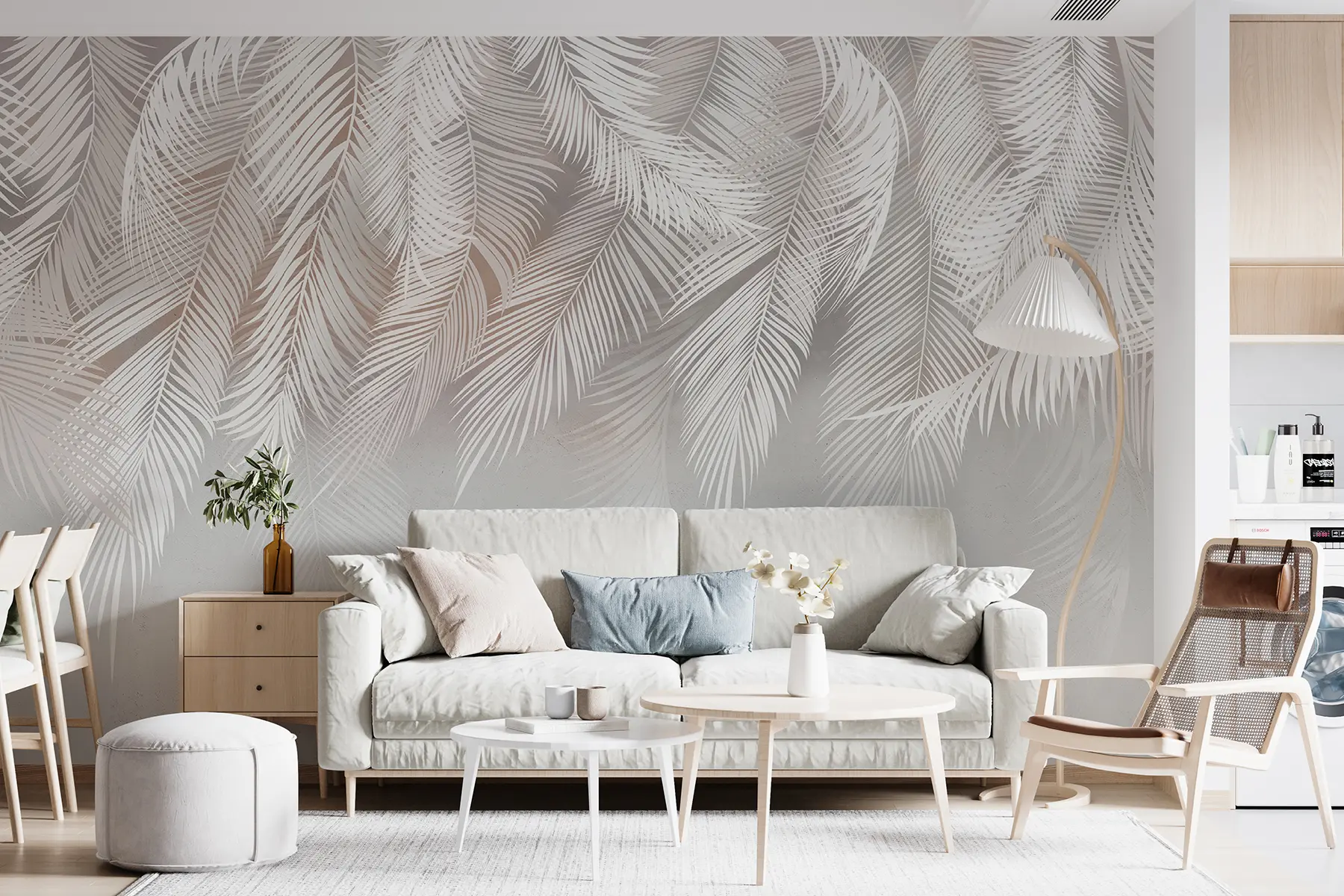 murales de pared hojas colgantes u53114