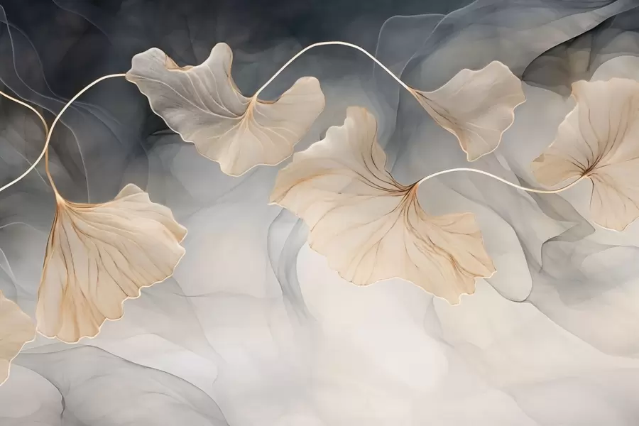 murales de pared Imagen abstracta de ginkgo w03511