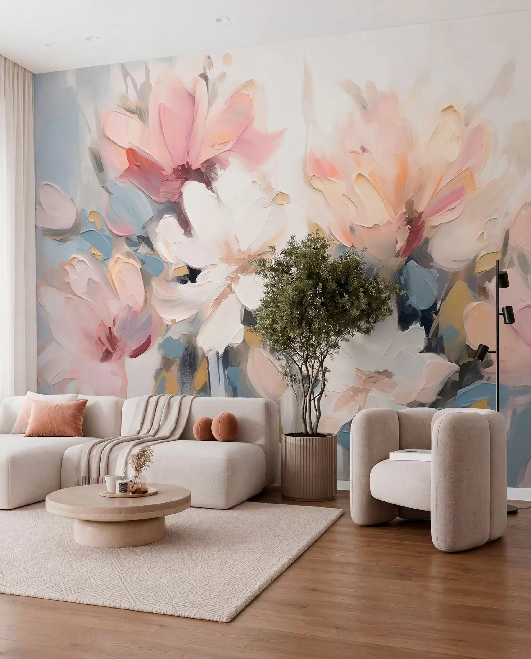 murales de pared Flor pintada w03575