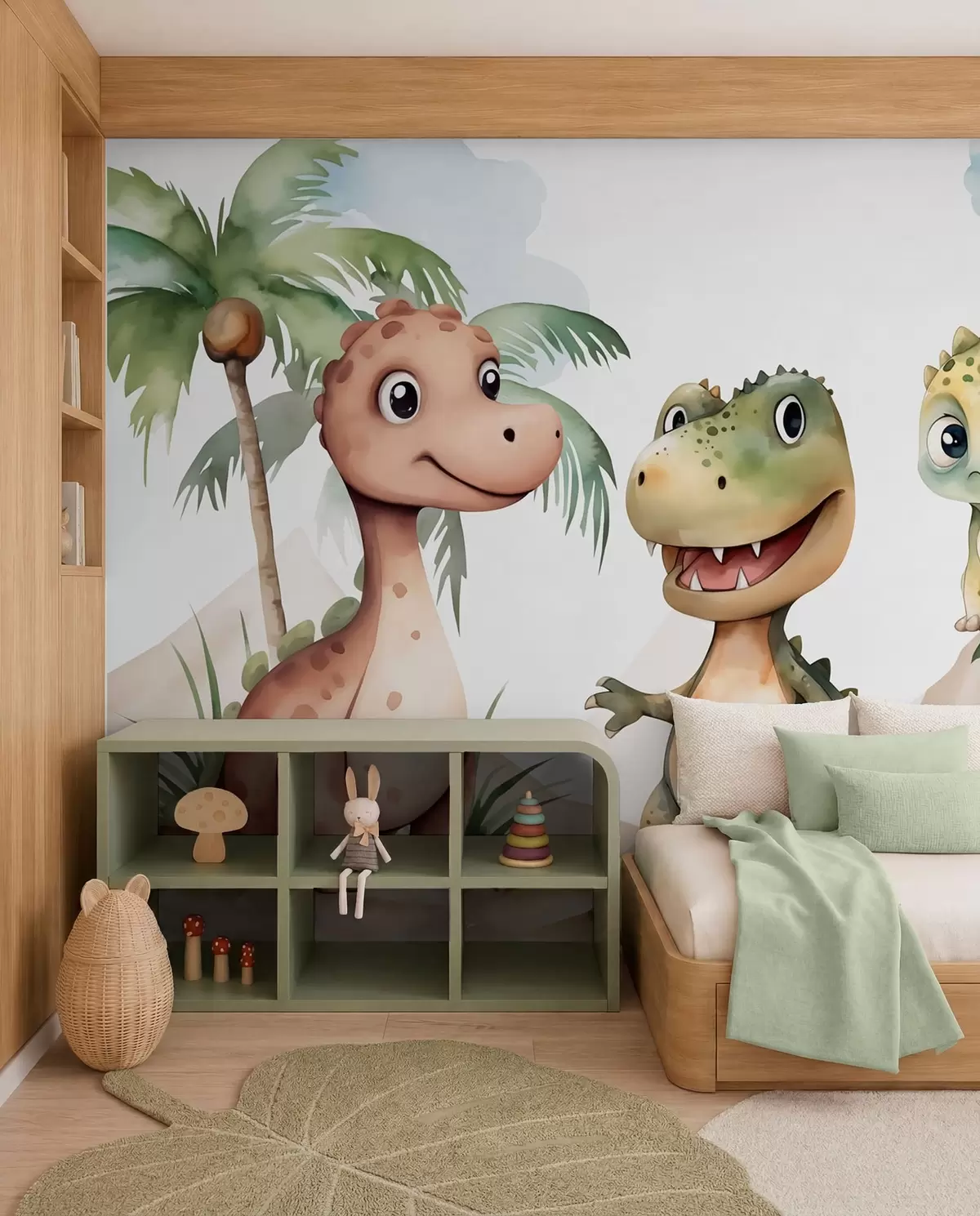 murales de pared Tres pequeños dinosaurios w03675